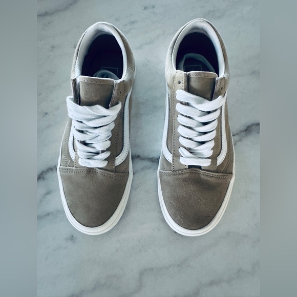 Vans Unisex Old Skool Heiq Eco Boost Beige and White Sneakers - Picture 5 of 13